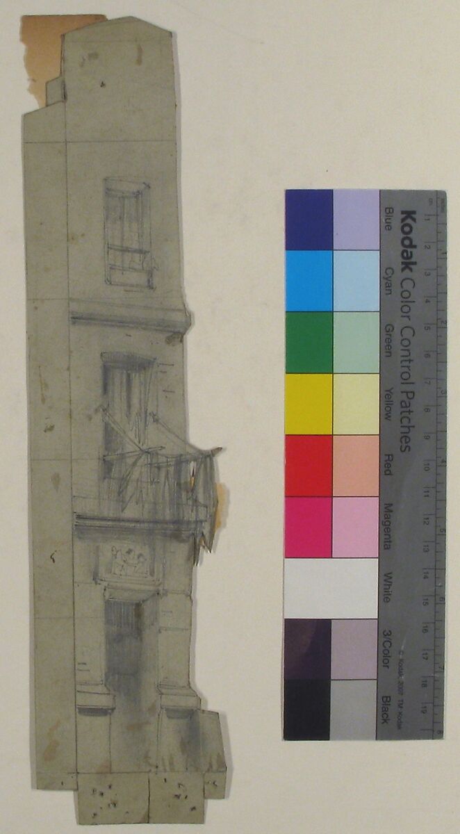 Design for a Stage Set at the Opéra, Paris, Eugène Cicéri (French, Paris 1813–1890 Fontainebleau), Graphite