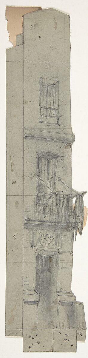 Design for a Stage Set at the Opéra, Paris, Eugène Cicéri (French, Paris 1813–1890 Fontainebleau), Graphite 