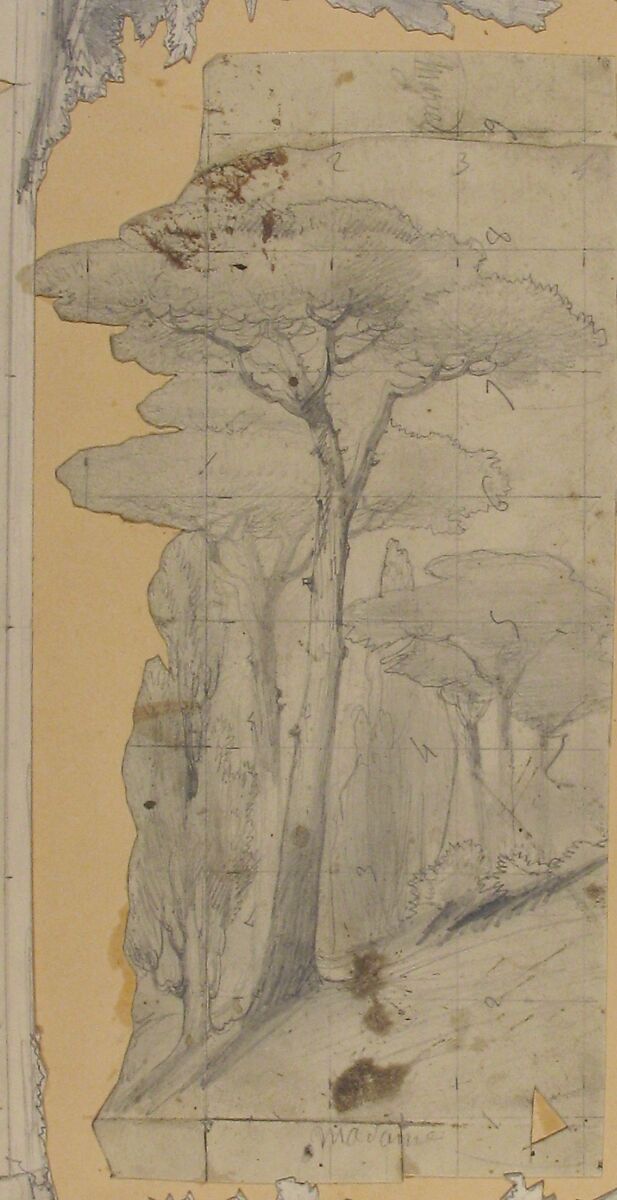 Design for a Stage Set at the Opéra, Paris, Eugène Cicéri (French, Paris 1813–1890 Fontainebleau), Graphite