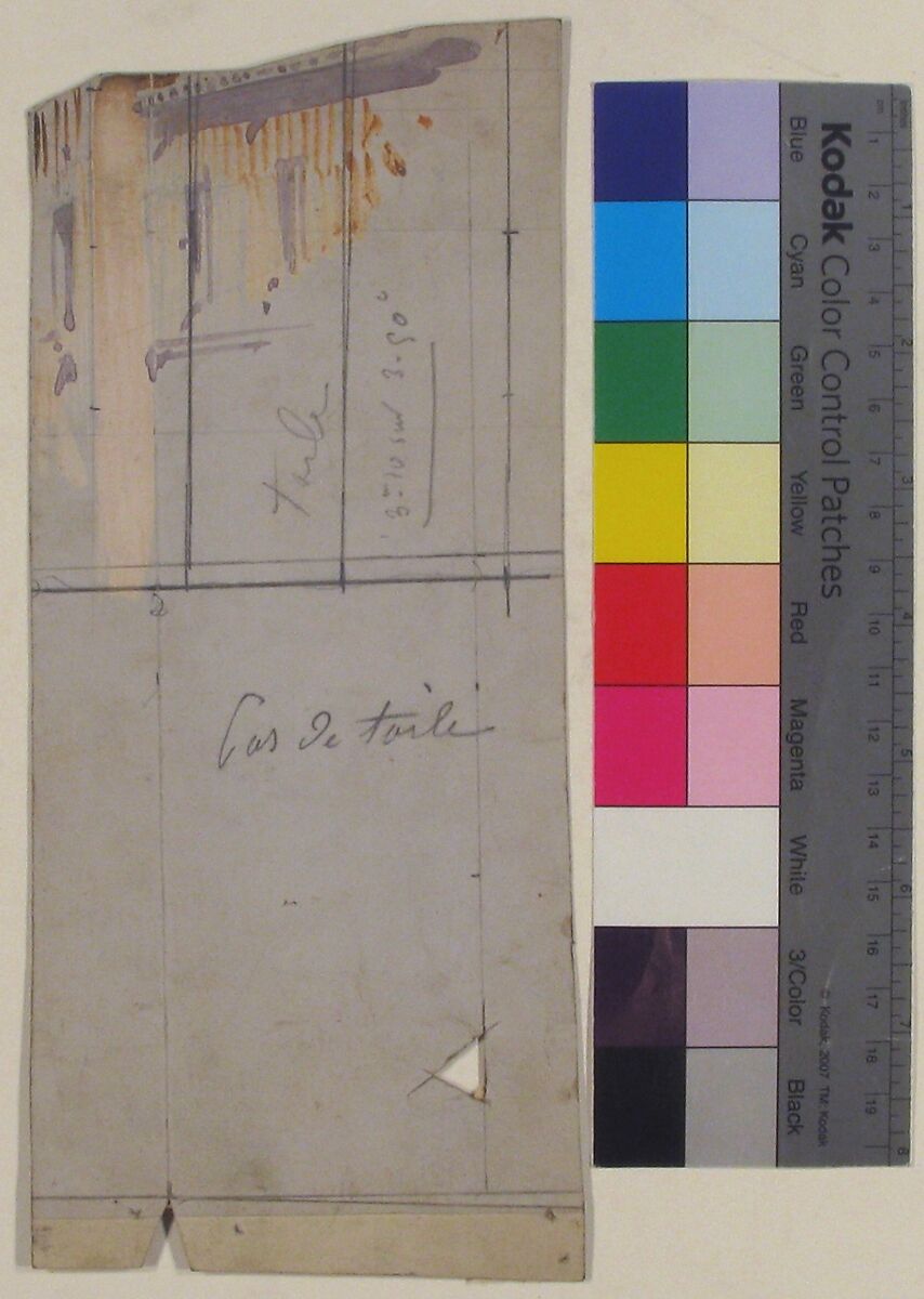 Design for a Stage Set at the Opéra, Paris, Eugène Cicéri (French, Paris 1813–1890 Fontainebleau), Graphite, brush and violet wash, and gouache
