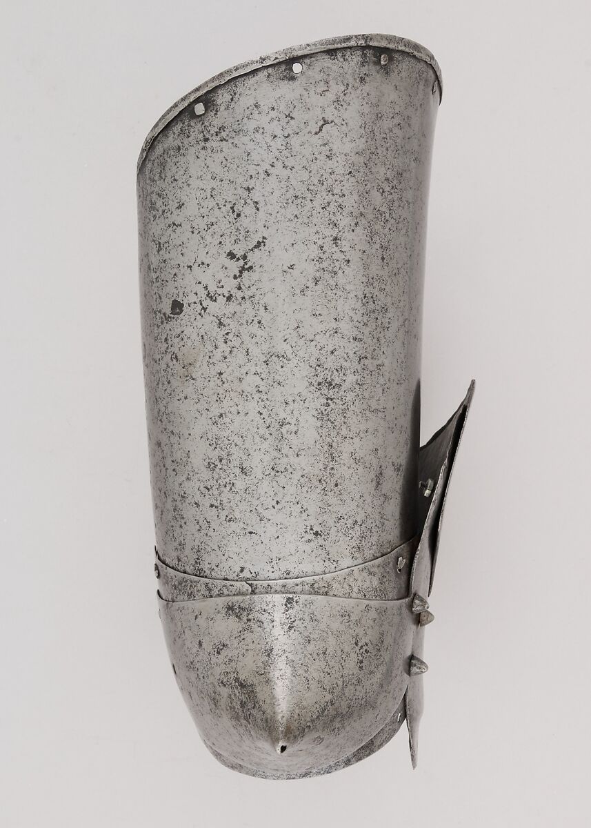 Upper Right Arm Defense (Vambrace) and Elbow Defense (Couter), Steel, Italian, Milan