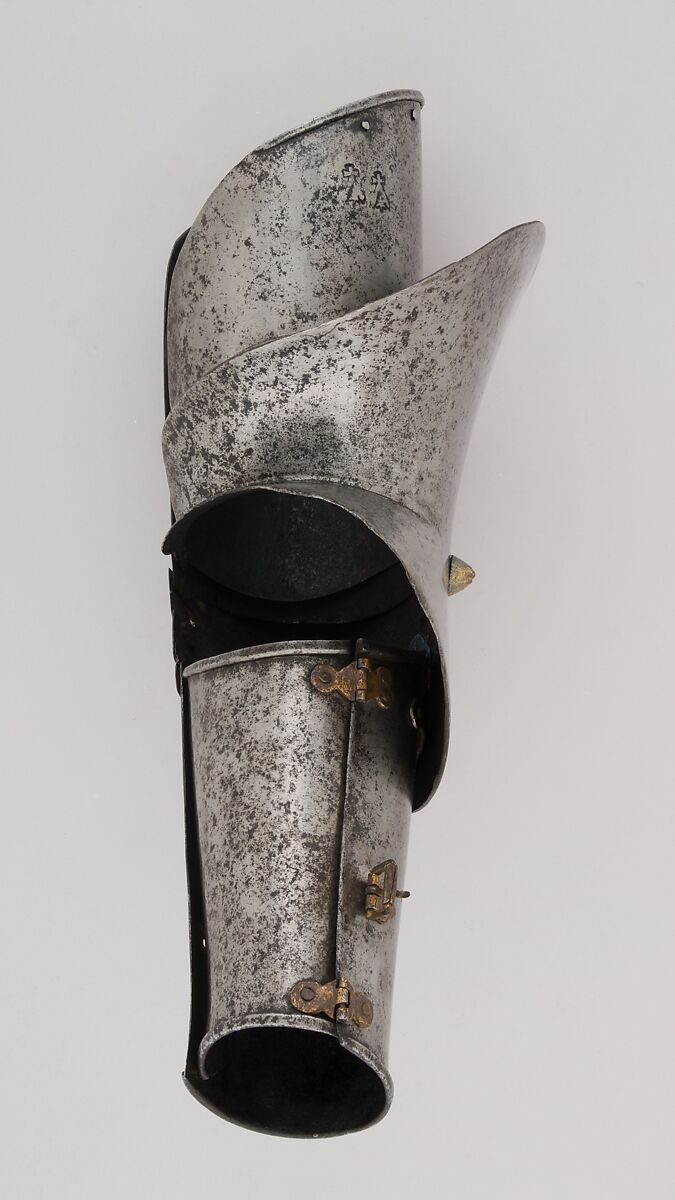 Left Arm Defense (Vambrace) with Elbow Reinforce, Steel, Italian, Milan