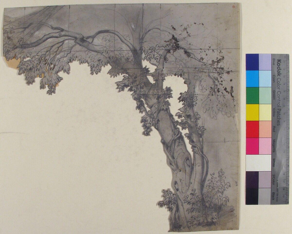 Design for a Stage Set at the Opéra, Paris, Eugène Cicéri (French, Paris 1813–1890 Fontainebleau), Graphite