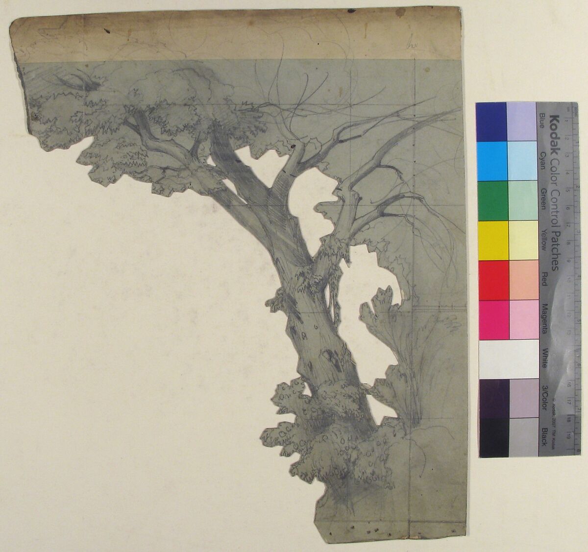 Design for a Stage Set at the Opéra, Paris, Eugène Cicéri (French, Paris 1813–1890 Fontainebleau), Graphite