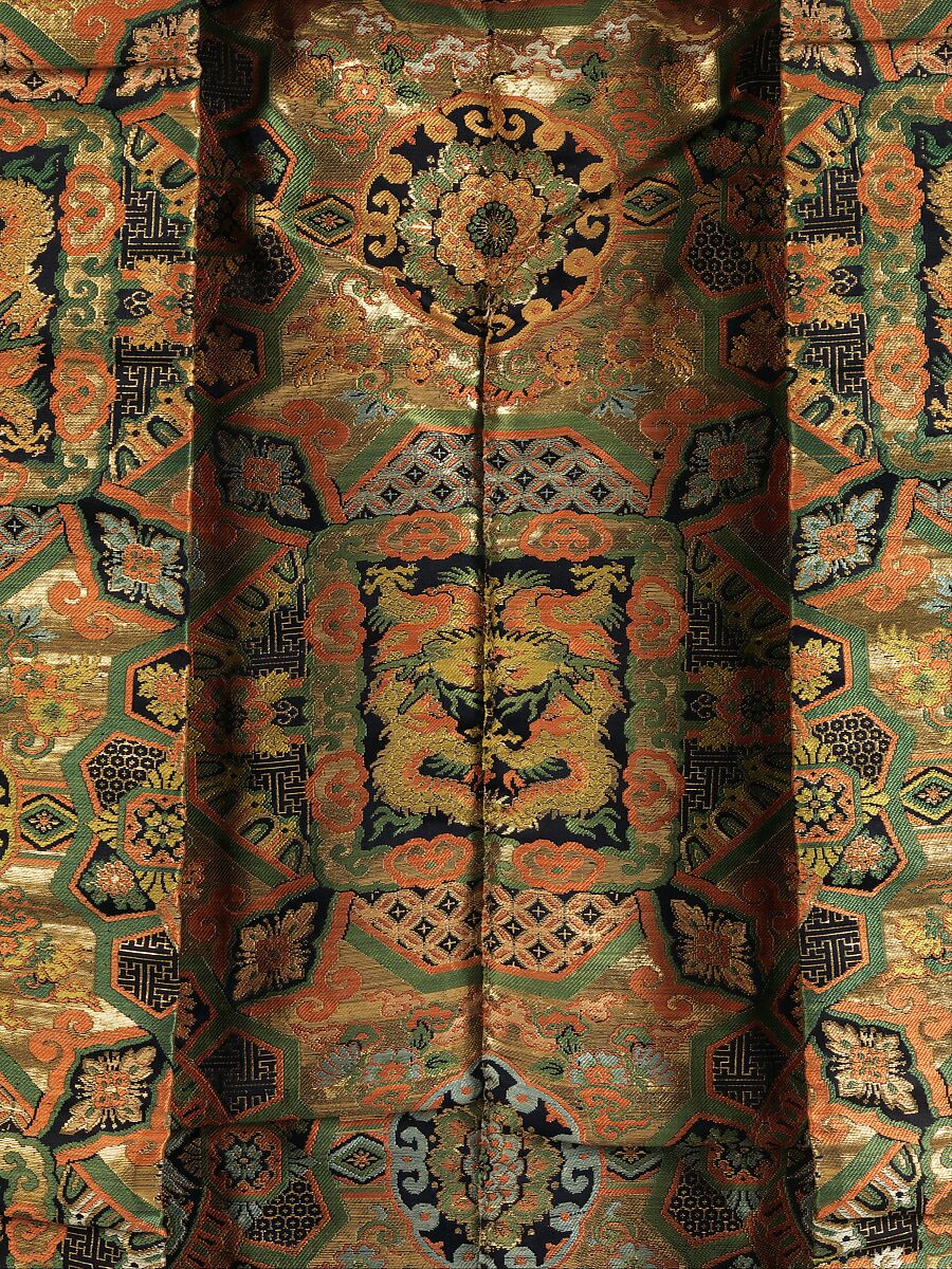 Surcoat (<i>Jinbaori</i>), Cotton, silk, gold, silver, Japanese