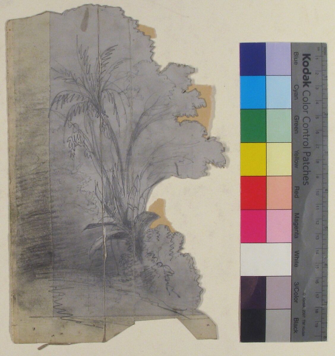 Design for a Stage Set at the Opéra, Paris, Eugène Cicéri (French, Paris 1813–1890 Fontainebleau), Graphite