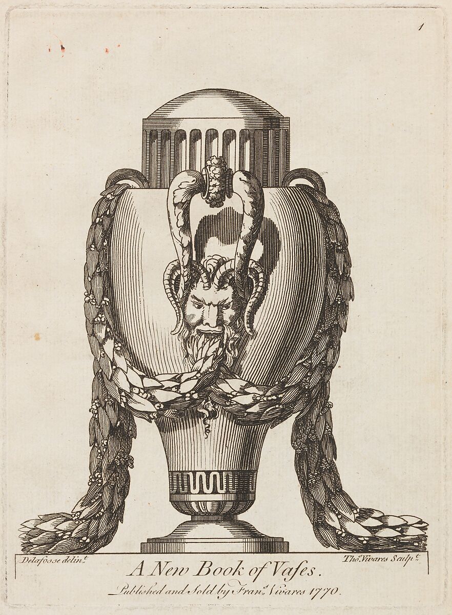 A New Book of Vases, Jean Charles Delafosse (French, Paris 1734–1789 Paris), Illustrations: etching 