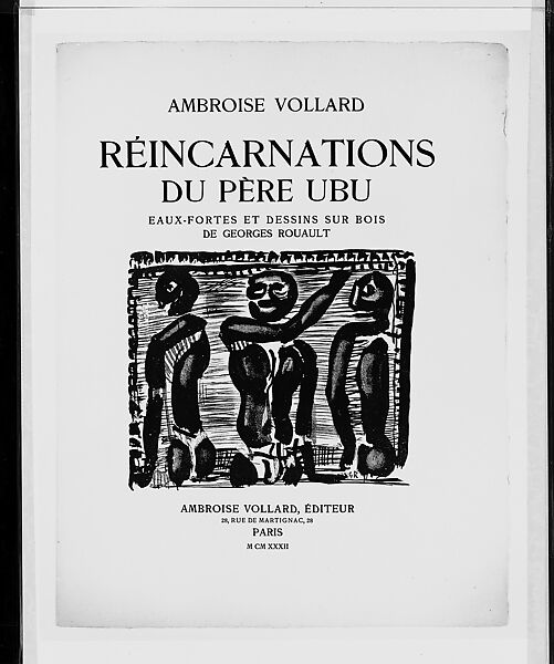 Réincarnation du Père Ubu, Published by Ambroise Vollard (French, 1866–1939)  , Paris, Wood engraving 