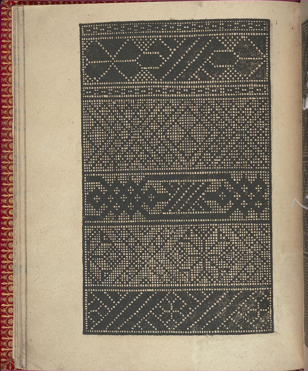 Ce est ung tractat de la noble art de leguille ascavoir ouvraiges de spaigne..., Willem Vosterman (Netherlandish, active Antwerp), Woodcut