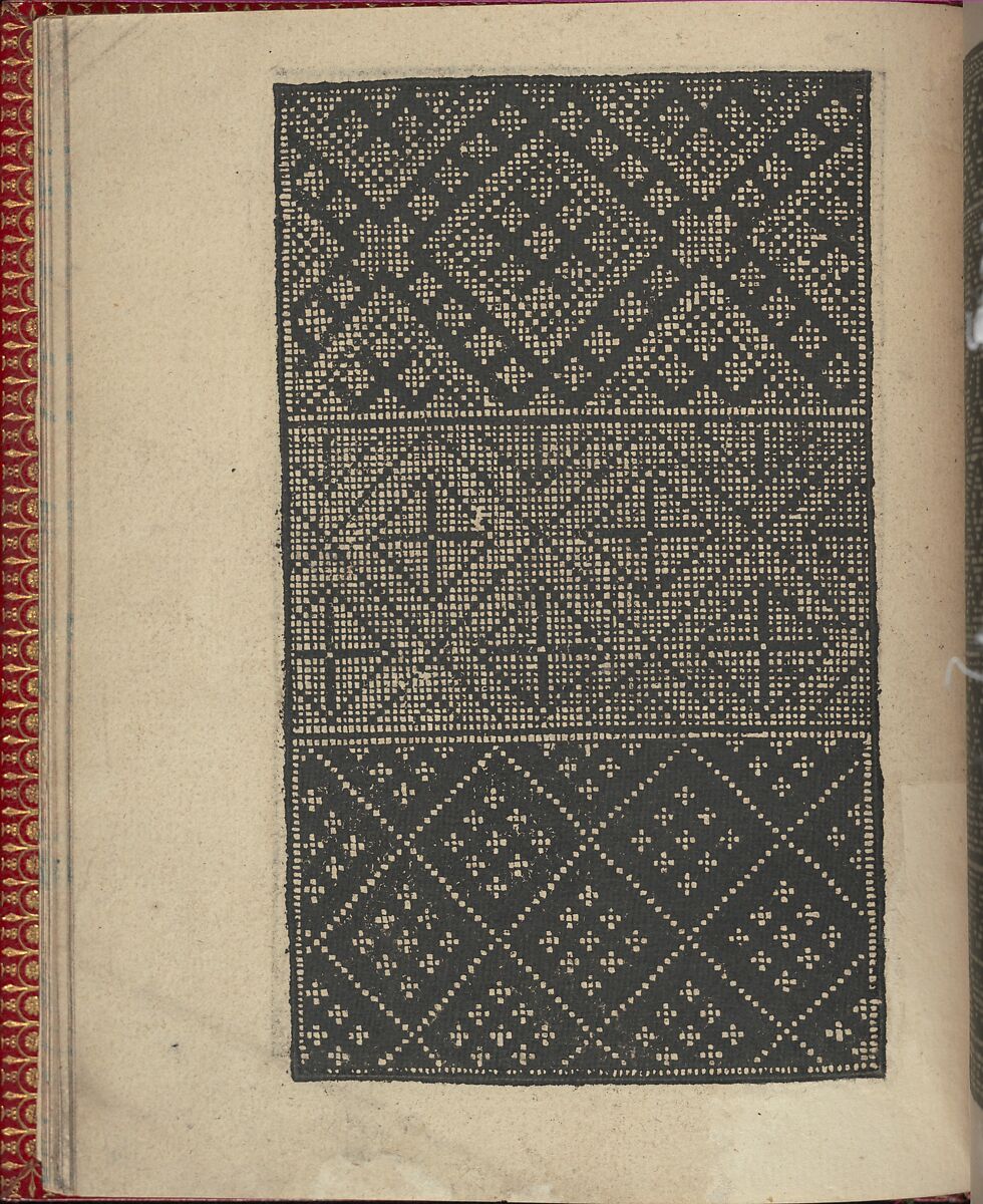 Ce est ung tractat de la noble art de leguille ascavoir ouvraiges de spaigne..., Willem Vosterman (Netherlandish, active Antwerp), Woodcut