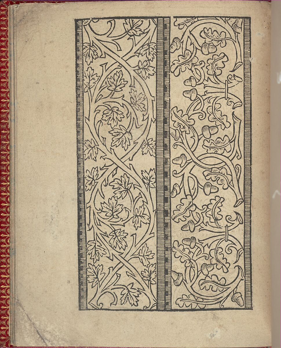 Ce est ung tractat de la noble art de leguille ascavoir ouvraiges de spaigne..., Willem Vosterman (Netherlandish, active Antwerp), Woodcut