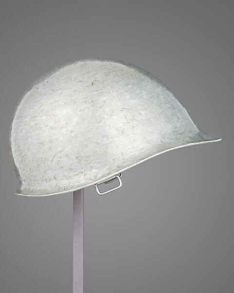 Model T-21 E2 Helmet Prototype, Leonard Heinrich (American (born Germany) Munich 1900–1966 Clarksville, New Jersey), Aluminum, American, New York