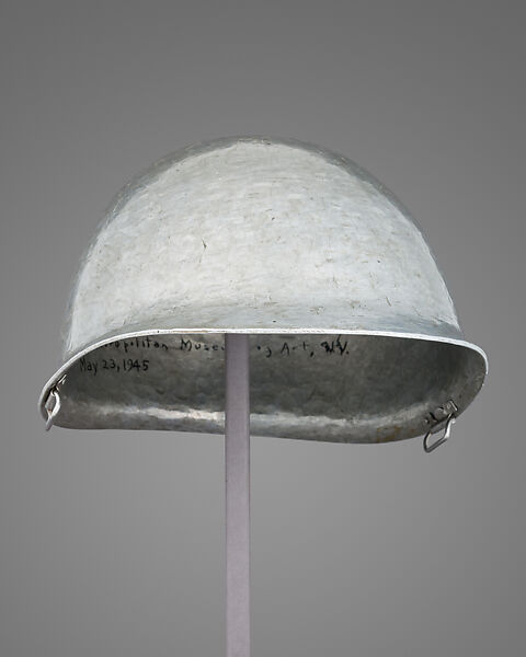 Model T-21 E2 Helmet Prototype, Leonard Heinrich (American (born Germany) Munich 1900–1966 Clarksville, New Jersey), Aluminum, American, New York
