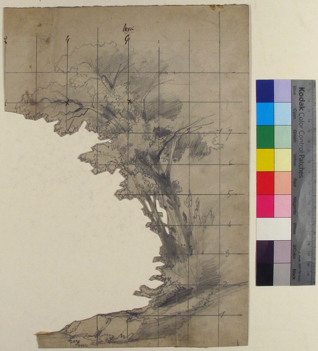 Design for a Stage Set at the Opéra, Paris, Eugène Cicéri (French, Paris 1813–1890 Fontainebleau), Graphite