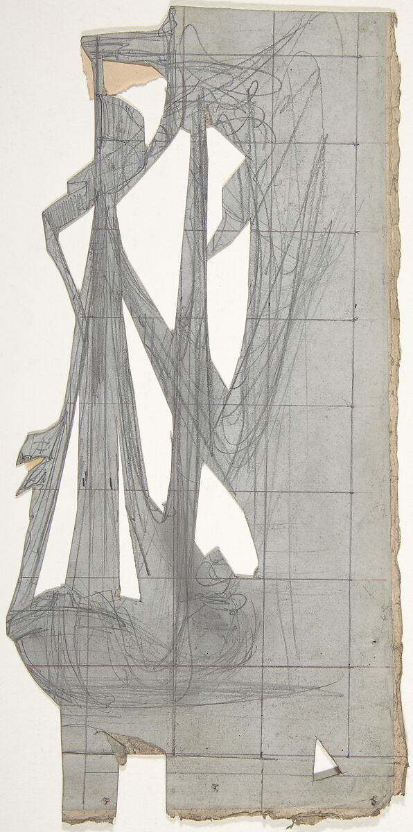 Design for a Stage Set at the Opéra, Paris, Eugène Cicéri (French, Paris 1813–1890 Fontainebleau), Graphite 