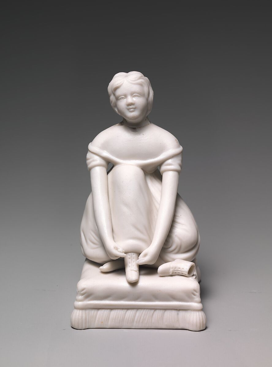 Female Figure, United States Pottery Company (1852–58), Parian porcelain, American 