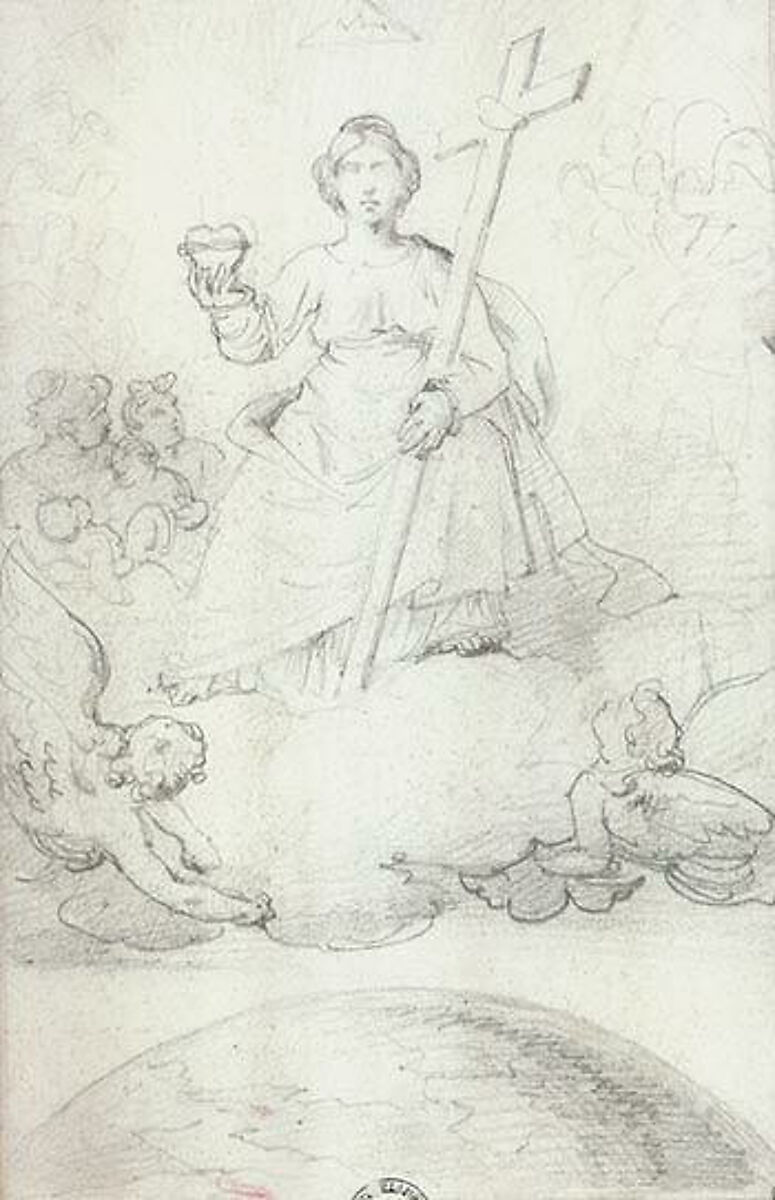 The Virgin of the Sacred Heart, Théodore Géricault (French, Rouen 1791–1824 Paris), Graphite