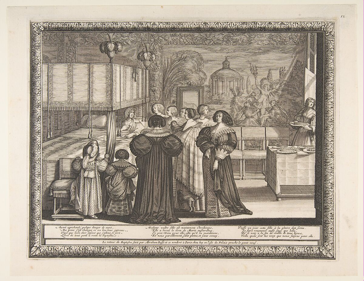 Return from the Christening, Abraham Bosse  French, Etching; first state of two
