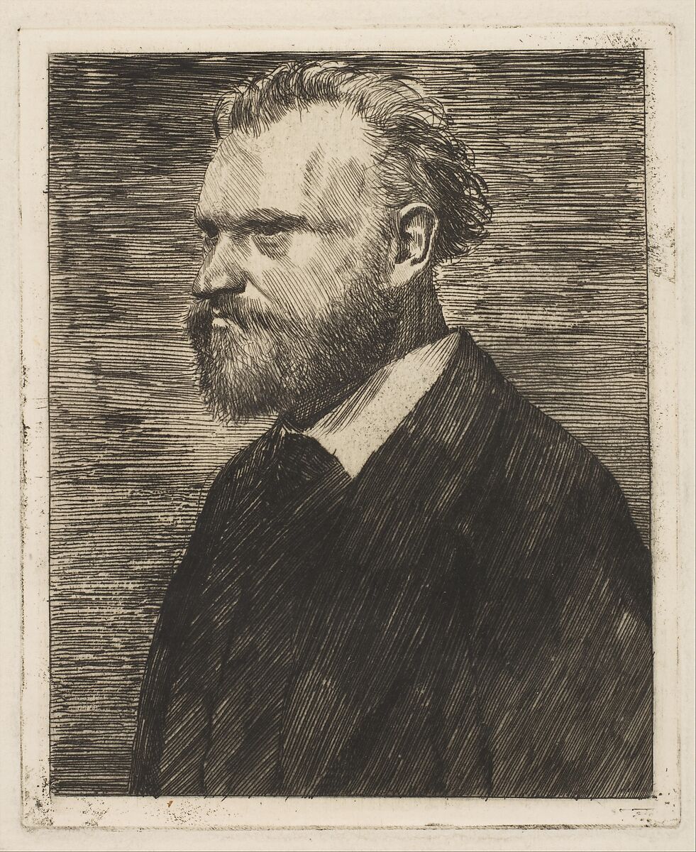 Édouard Manet, Bust-Length Portrait, Edgar Degas  French, Etching, drypoint, and aquatint; third state of four