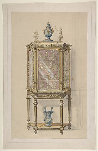 Design for a Cabinet with a Vitrine