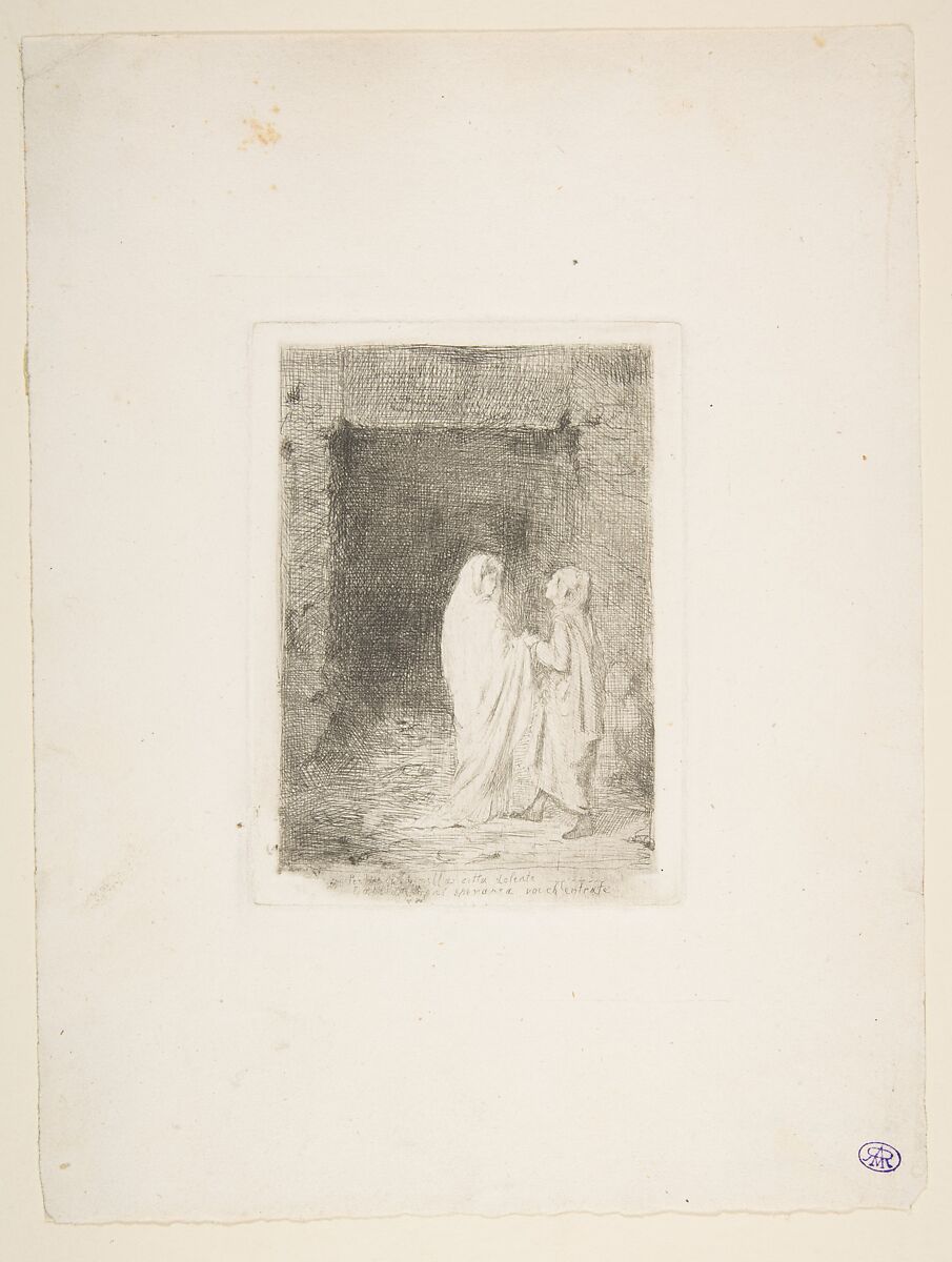 Dante and Virgil, Edgar Degas (French, Paris 1834–1917 Paris), Etching and drypoint on laid paper; second state of three (only known impression)