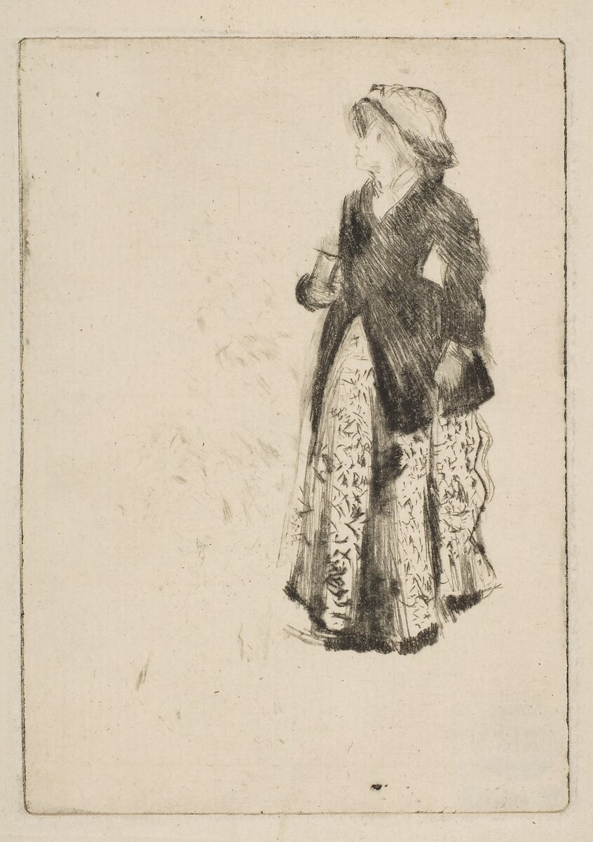 The Actress Ellen Andrée, Edgar Degas (French, Paris 1834–1917 Paris), Drypoint on laid paper; second state of three (unique impression) 