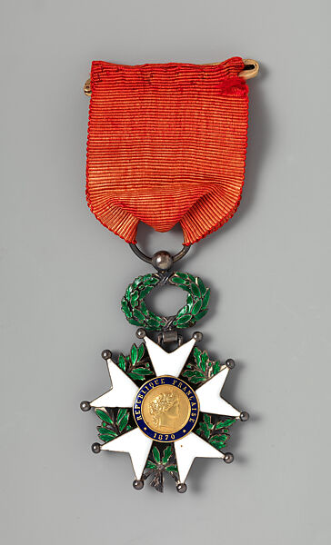 Legion of Honor, Republic of France, Arthus Bertrand et Béranger (French, Paris, 1803–present), Gold, silver, enamel, silk, leather, paper, French, Paris 