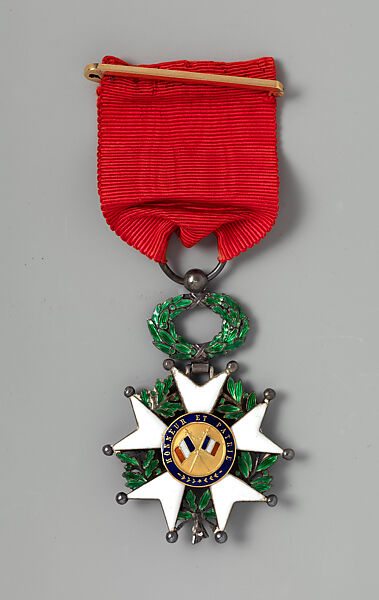 Legion of Honor, Republic of France, Arthus Bertrand et Béranger (French, Paris, 1803–present), Gold, silver, enamel, silk, leather, paper, French, Paris