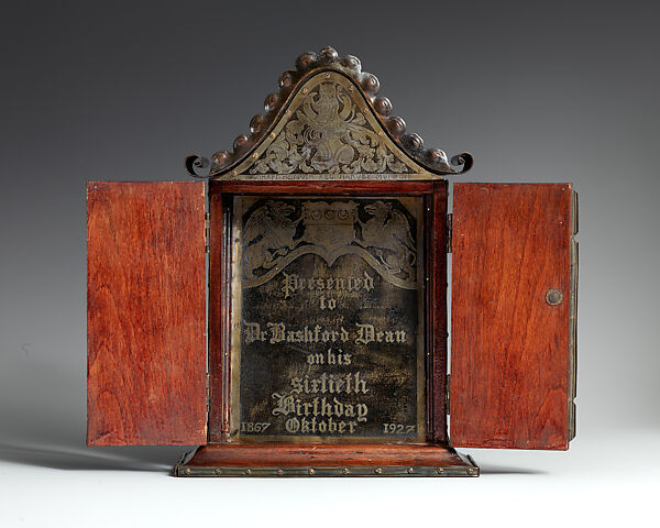Bashford Dean Presentation Cabinet, Leonard Heinrich (American (born Germany) Munich 1900–1966 Clarksville, New Jersey), Wood, iron, American, New York