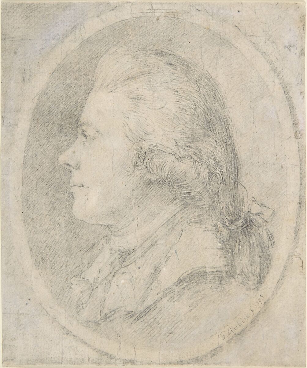 Portrait of a Man, Attributed to Gabriel de Saint-Aubin (French, Paris 1724–1780 Paris), Graphite 