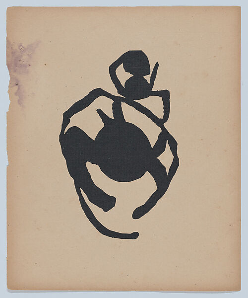 Woodcut VIII from "Cinéma calendrier du coeur abstrait. Maisons", Jean Arp (French (born Germany), Strasbourg 1886–1966 Basel), Woodcut 