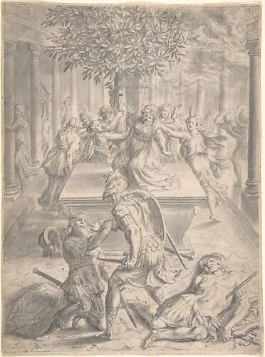 The Sack of Troy: Pyrrhus Killing Priam