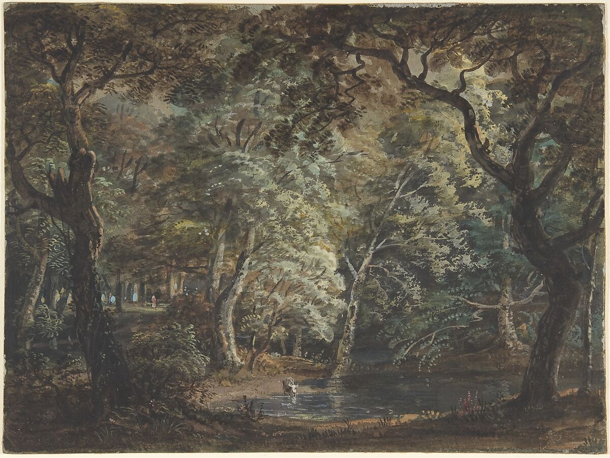 Windsor Great Park, Paul Sandby (British, baptized Nottingham 1731–1809 London), Watercolor and gouache (bodycolor) with gum arabic 