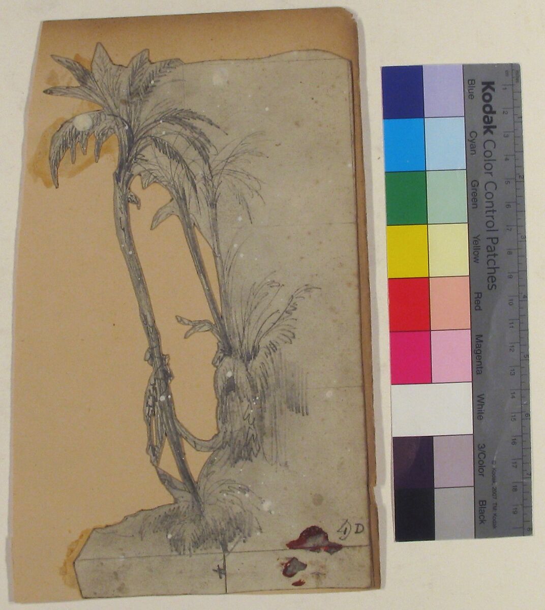 Design for a Stage Set at the Opéra, Paris, Eugène Cicéri (French, Paris 1813–1890 Fontainebleau), Graphite