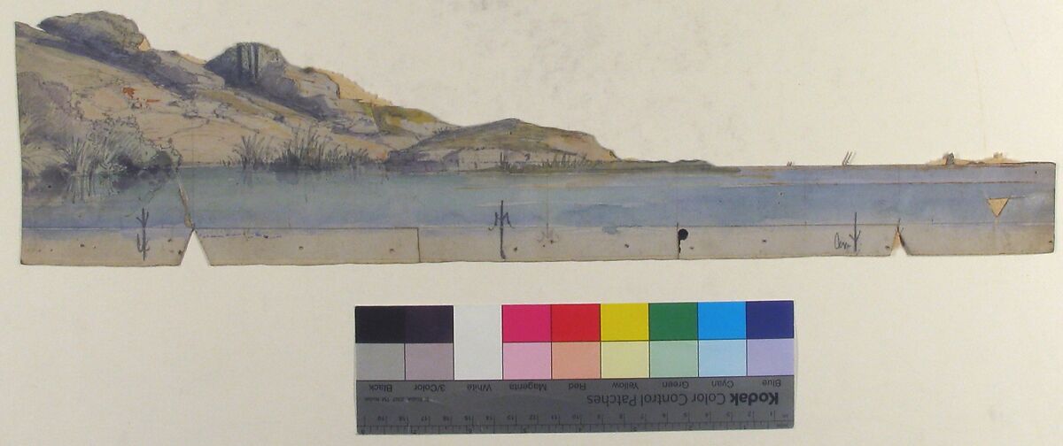 Design for a Stage Set at the Opéra, Paris, Eugène Cicéri (French, Paris 1813–1890 Fontainebleau), Watercolor over graphite