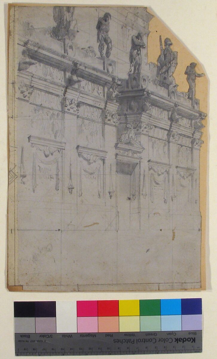 Design for a Stage Set at the Opéra, Paris, Eugène Cicéri (French, Paris 1813–1890 Fontainebleau), Graphite