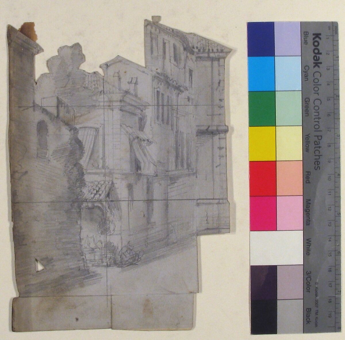 Design for a Stage Set at the Opéra, Paris, Eugène Cicéri (French, Paris 1813–1890 Fontainebleau), Graphite