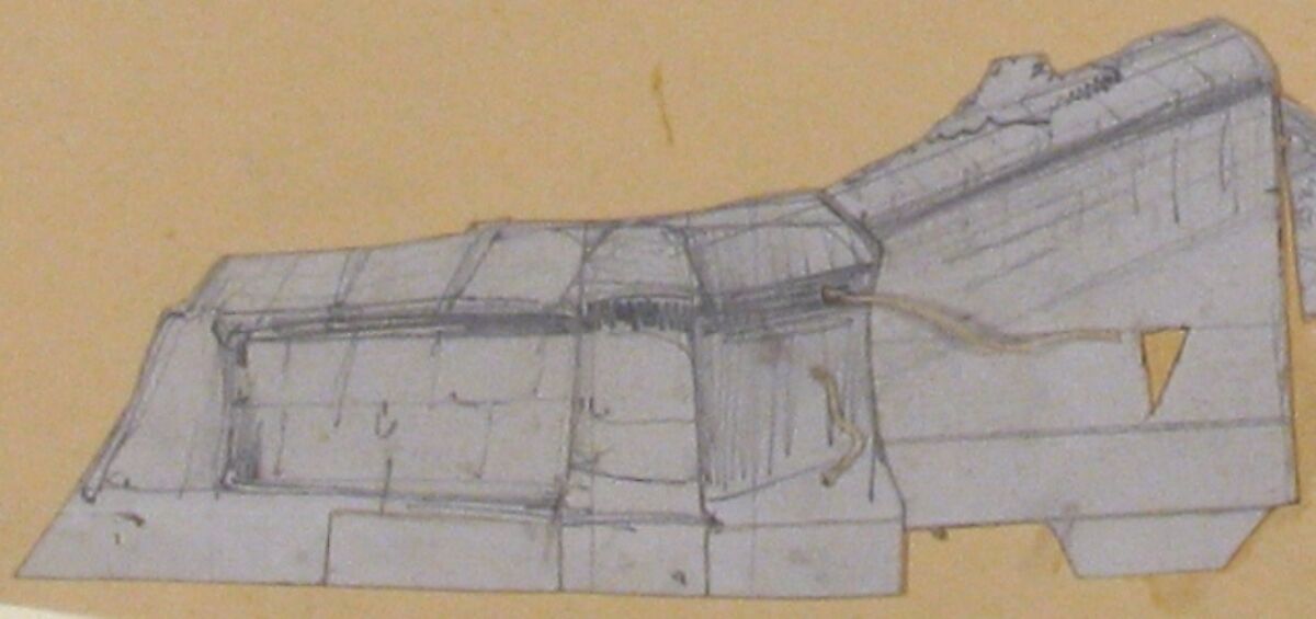 Design for a Stage Set at the Opéra, Paris, Eugène Cicéri (French, Paris 1813–1890 Fontainebleau), Graphite