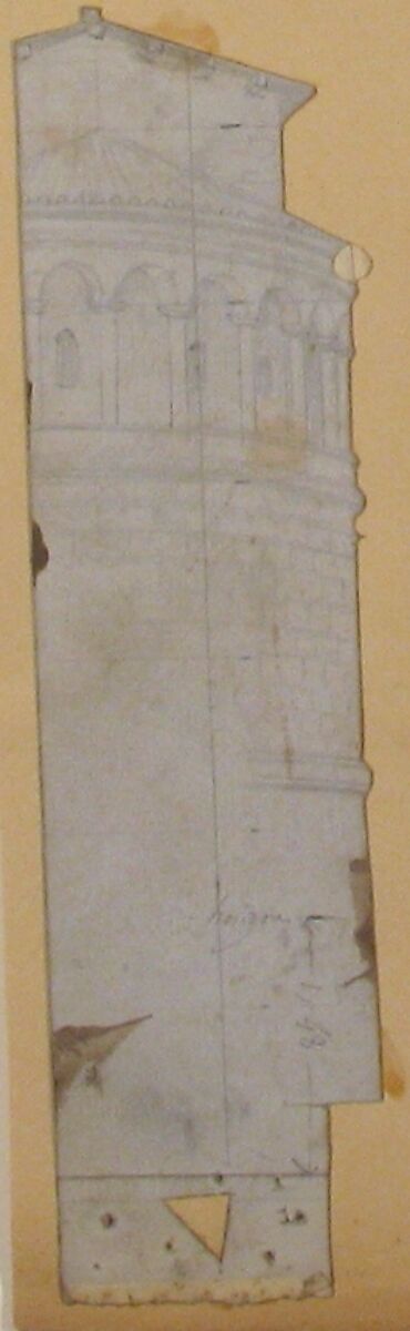 Design for a Stage Set at the Opéra, Paris, Eugène Cicéri (French, Paris 1813–1890 Fontainebleau), Graphite