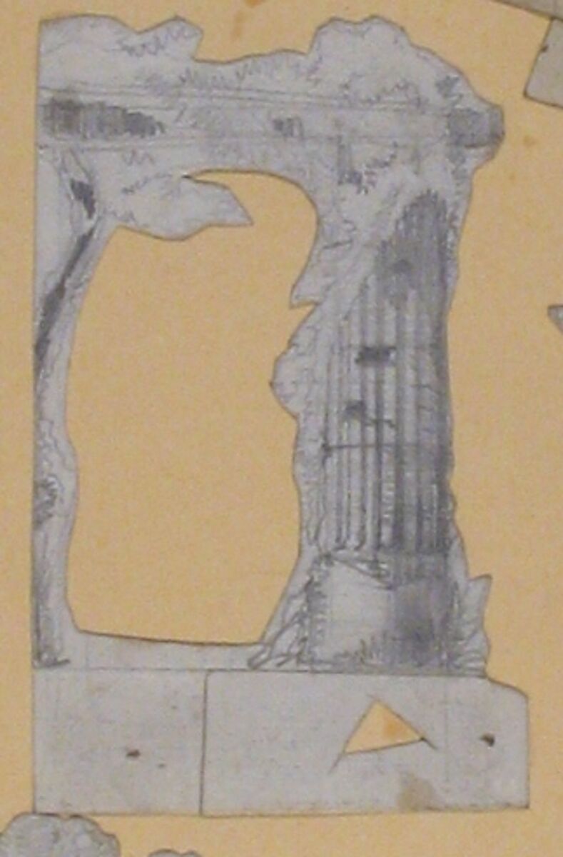 Design for a Stage Set at the Opéra, Paris, Eugène Cicéri (French, Paris 1813–1890 Fontainebleau), Graphite