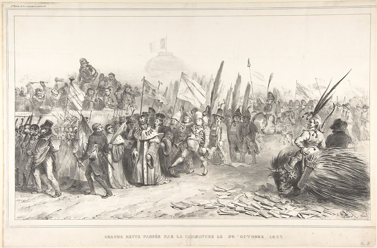 Published By Charles Philipon The Grand Review Of The Juste Milieu Passing La Caricature October 30 12 Grand Revue Passee Par La Caricature Le 30 Octobre 12 The Metropolitan Museum Of Art