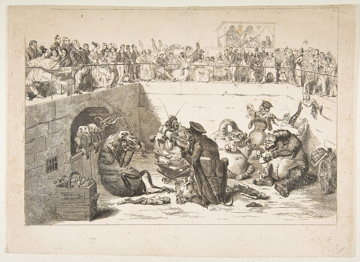 The People Delivered to the Vampire Taxes, from "L'Association Mensuelle no. 10", Published by Association Mensuelle, Lithograph 