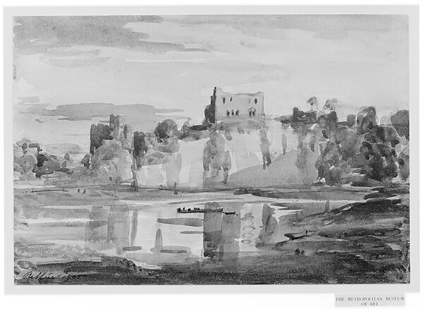 Chepstow Castle, River Wye, Monmouthshire, Philip Wilson Steer (British, Birkenhead 1860–1942 London), Watercolor