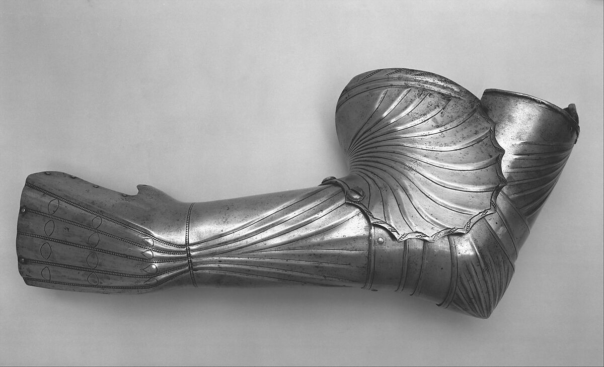 Portions of a Jousting Half Armor, Steel, leather, German