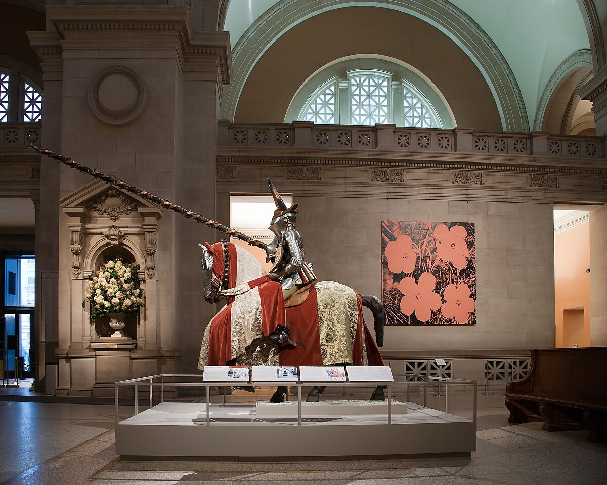 Armor for the Joust of Peace, Helmet (04.3.291a) made by Daniel Tachaux (French, 1857–1928, active in France and America), Steel, copper alloy, leather, textile, horn, German; restorations, French, Paris