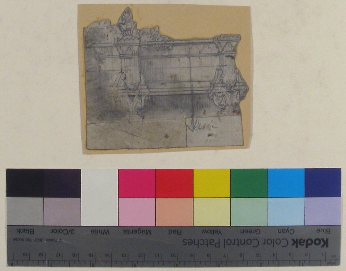 Design for a Stage Set at the Opéra, Paris, Eugène Cicéri (French, Paris 1813–1890 Fontainebleau), Graphite
