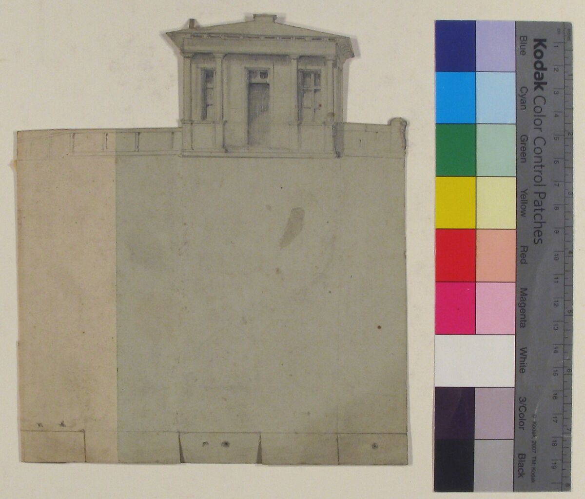 Design for a Stage Set at the Opéra, Paris, Eugène Cicéri (French, Paris 1813–1890 Fontainebleau), Graphite