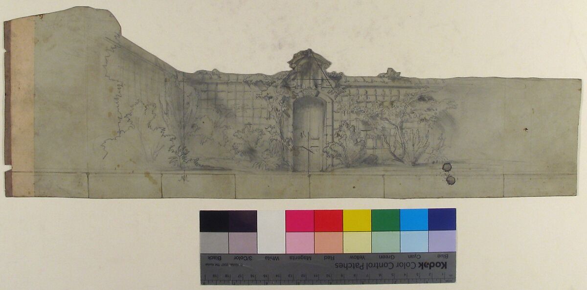 Design for a Stage Set at the Opéra, Paris, Eugène Cicéri (French, Paris 1813–1890 Fontainebleau), Graphite