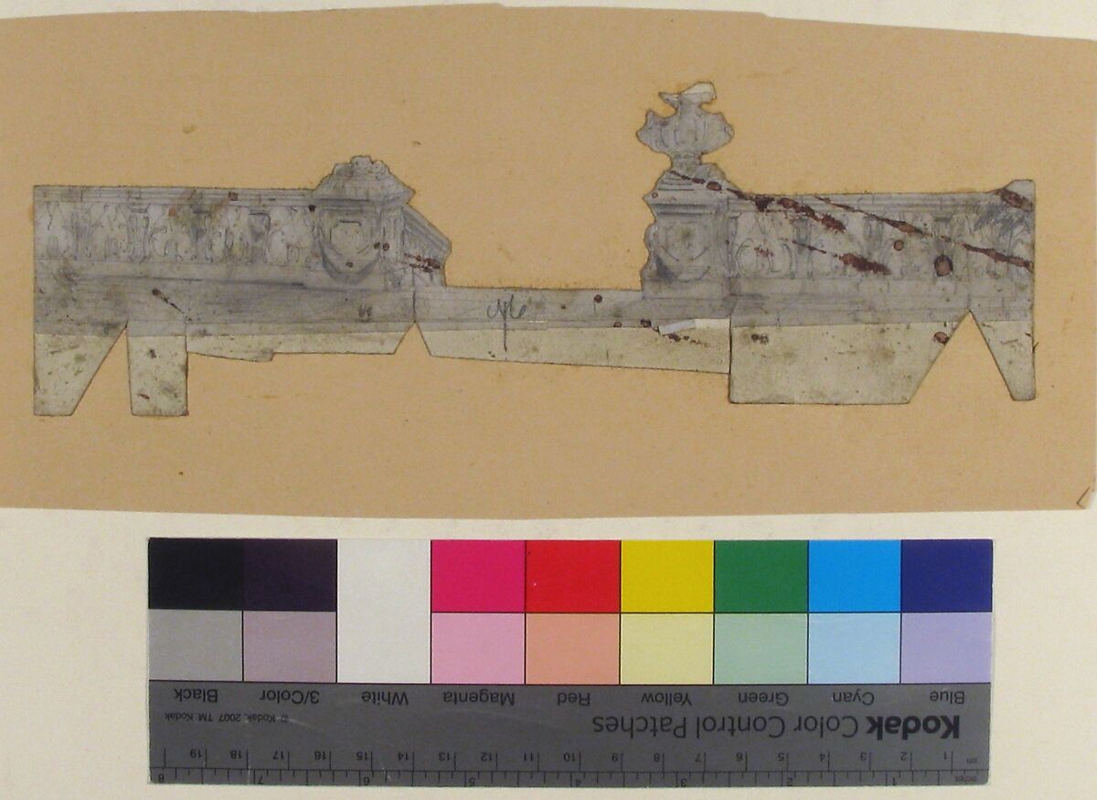 Design for a Stage Set at the Opéra, Paris, Eugène Cicéri (French, Paris 1813–1890 Fontainebleau), Graphite