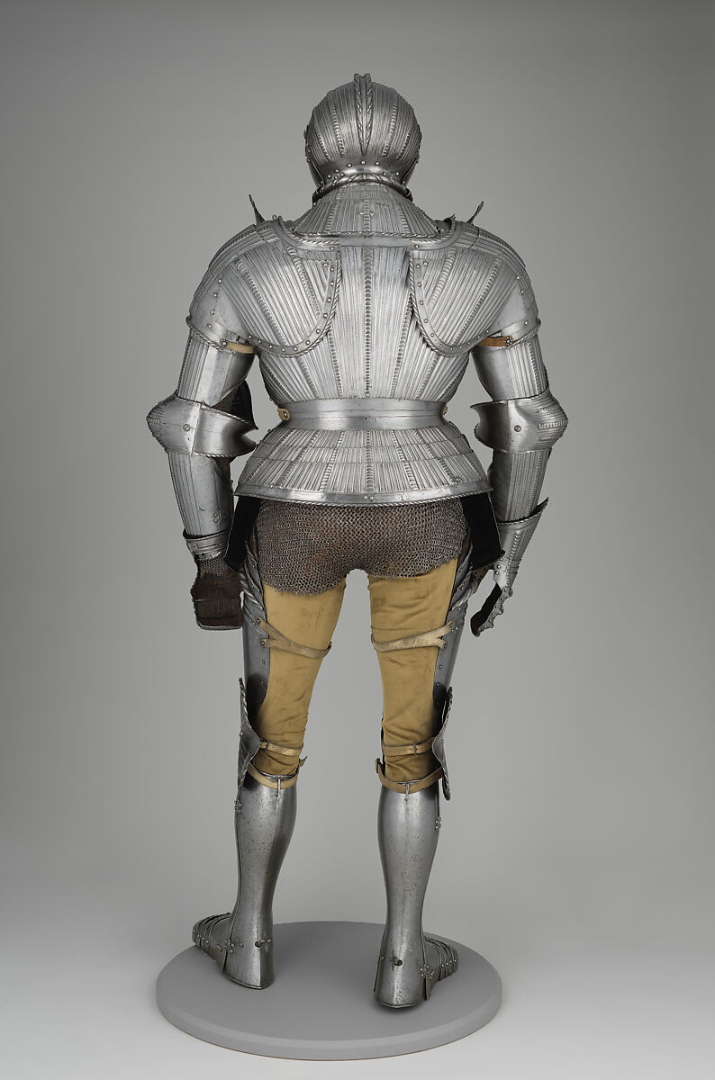 Armor, Steel, leather, German, possibly Brunswick